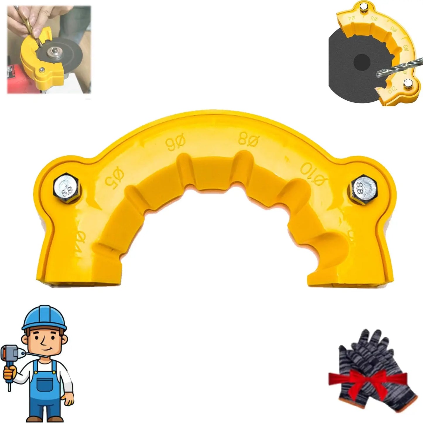 Galacok New drill sharpener MAX 6 in 1 multi-specification drill grinding tool waste drill grinding and polishing auxiliary tool