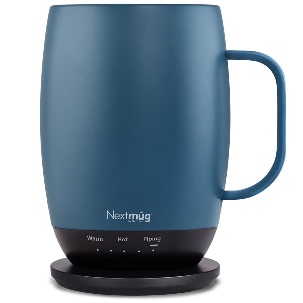 Nextmug - Temperature-Controlled, Self-Heating Coffee Mug (Black - 415 mL)