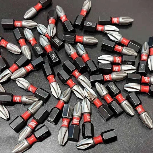 Milwaukee PH2 Impact Drill Bits 25mm/50mm/89mm/152mm Cross Screwdriver Head HSS Carpentry Sell Separately Power Tool Accessories