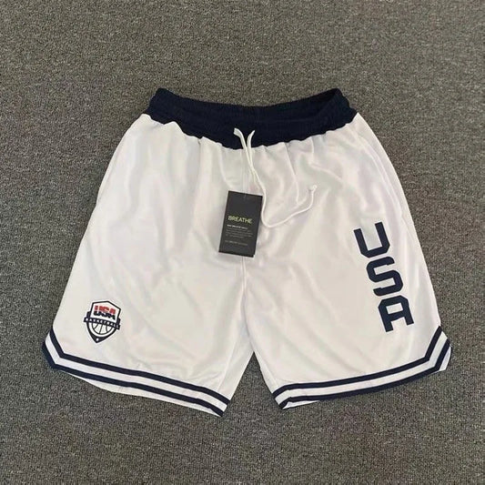 2024 Summer Basketball Running Shorts Men High Quality Social Elastic Waist Shorts 2 Colors Sport Clothes Training Shorts